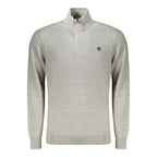 Gray Cotton Men's Sweater