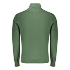 Green Cotton Men's Sweater