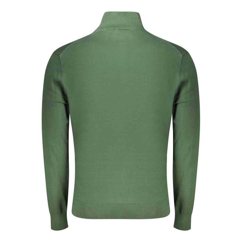 Green Cotton Men's Sweater