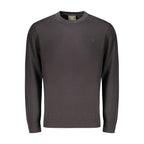 Black Cotton Men's Sweater