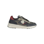 Blue Polyester Athletic Sneakers