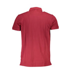 Red Cotton Men's Polo Shirt
