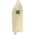 White Wool Men Sweater