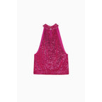 Red Polyester Tank Tops