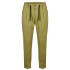 Green Cotton Men Pants