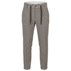 Blue Cotton Men Pants