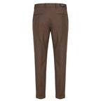 Brown Viscose Men Pants