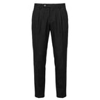 Black Viscose Men Pants