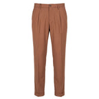 Brown Viscose Men Pants