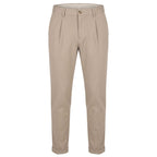 Beige Viscose Men Pants