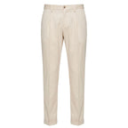 White Viscose Men Pants