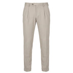 Beige Viscose Men Pant
