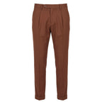 Brown Viscose Men's Pant