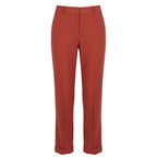 Brown Viscose Women Pant