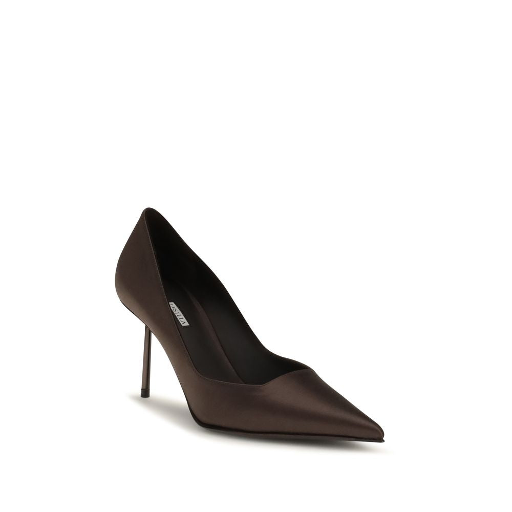 Brown Calf Leather Bos Taurus High Heel Pumps