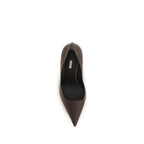 Brown Calf Leather Bos Taurus High Heel Pumps