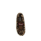Brown Polyester Ballet Flats