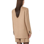 Brown Virgin Wool Blazer