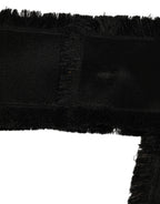 Black Velvet Wrap Around Tie Cintura Belt