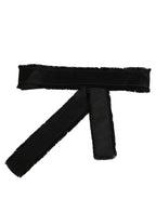 Black Velvet Wrap Around Tie Cintura Belt