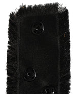Black Velvet Wrap Around Tie Cintura Belt