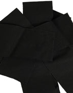 Black Cotton Wrap Around Tie Cintura Belt