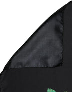 Black Tropical Sunset Square Foulard Scarf