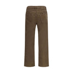Bicolor Cotton Casual Pants