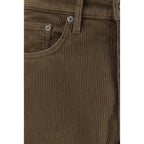 Bicolor Cotton Casual Pants