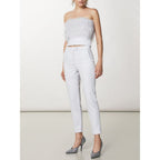 White Polyester Dress Pants