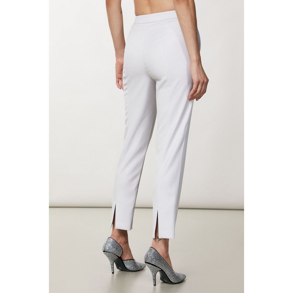 White Polyester Dress Pants