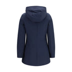 Blue Polyester Parka