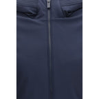 Blue Polyester Parka