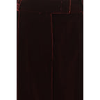 Bordeaux Viscose Dress Pants