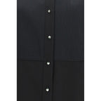 Black Cotton Dress Shirt