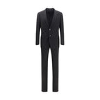 Black Wool Oves Aries Two-Piece Suit