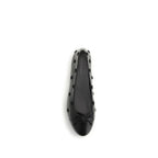 Black Calf Leather Bos Taurus Ballet Flats