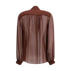 Brown Viscose Blouse