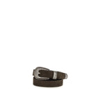 Brown Suede Leather Belt