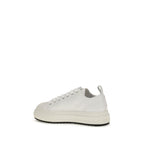White Polyethylene Platform Sneakers