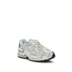 White Fabric Athletic Sneakers