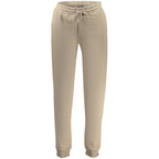 Beige Cotton Women's Trousers