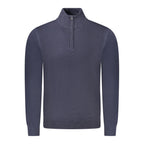 Blue Acrylic Men Sweater