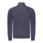 Blue Acrylic Men Sweater