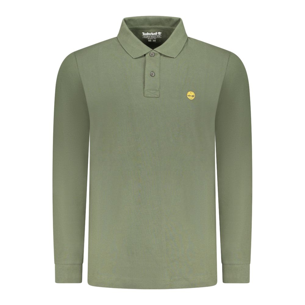 Green Cotton Men's Polo Shirt