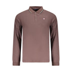 Brown Cotton Mens Polo