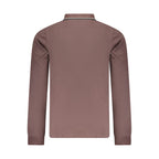 Brown Cotton Mens Polo