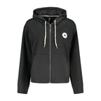 Black Cotton Womens Hoodie