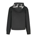 Black Cotton Womens Hoodie