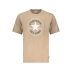 Beige Cotton Mens T-Shirt